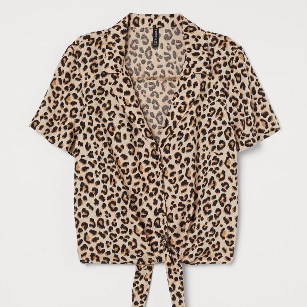 Leopard Crop Top